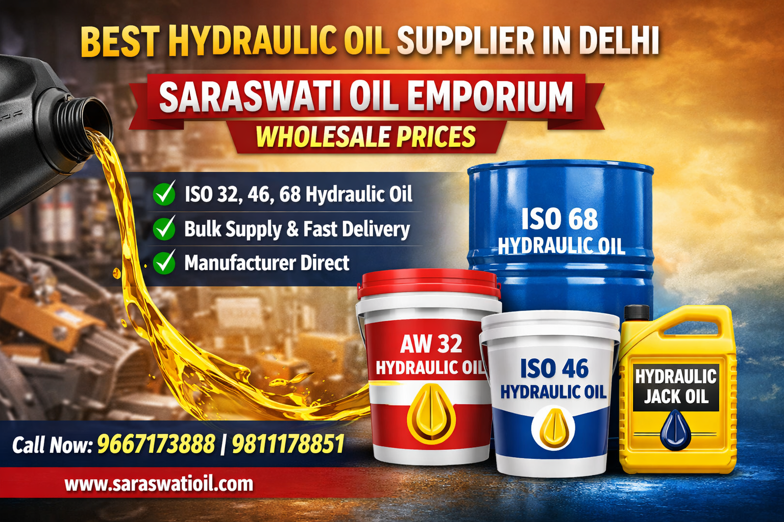 Hydraulic oils By saraswati oil emporium
